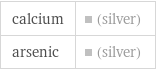 calcium | (silver) arsenic | (silver)
