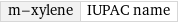 m-xylene | IUPAC name