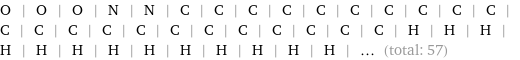 O | O | O | N | N | C | C | C | C | C | C | C | C | C | C | C | C | C | C | C | C | C | C | C | C | C | C | H | H | H | H | H | H | H | H | H | H | H | H | H | ... (total: 57)