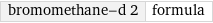 bromomethane-d 2 | formula