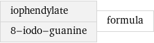 iophendylate 8-iodo-guanine | formula