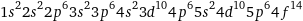 1s^22s^22p^63s^23p^64s^23d^104p^65s^24d^105p^64f^14