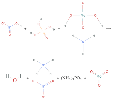  + + ⟶ + + (NH4)3PO4 + 