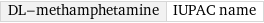 DL-methamphetamine | IUPAC name