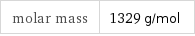 molar mass | 1329 g/mol