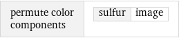 permute color components | sulfur | image