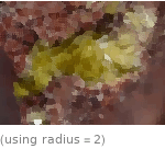  (using radius=2)