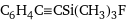 C_6H_4C congruent CSi(CH_3)_3F