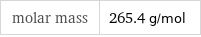 molar mass | 265.4 g/mol