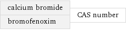 calcium bromide bromofenoxim | CAS number