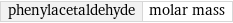 phenylacetaldehyde | molar mass