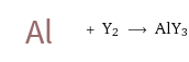  + Y2 ⟶ AlY3