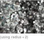  (using radius=2)