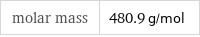 molar mass | 480.9 g/mol