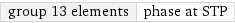 group 13 elements | phase at STP