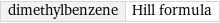 dimethylbenzene | Hill formula