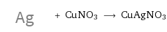  + CuNO3 ⟶ CuAgNO3
