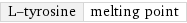 L-tyrosine | melting point