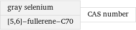 gray selenium [5, 6]-fullerene-C70 | CAS number