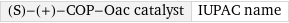 (S)-(+)-COP-Oac catalyst | IUPAC name