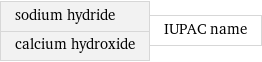 sodium hydride calcium hydroxide | IUPAC name