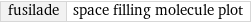 fusilade | space filling molecule plot