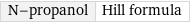 N-propanol | Hill formula