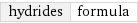 hydrides | formula