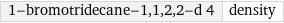 1-bromotridecane-1, 1, 2, 2-d 4 | density