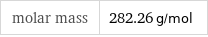 molar mass | 282.26 g/mol