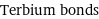 Terbium bonds