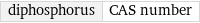 diphosphorus | CAS number