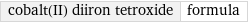 cobalt(II) diiron tetroxide | formula