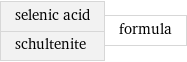 selenic acid schultenite | formula