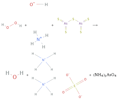  + + ⟶ + + (NH4)3AsO4