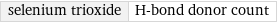 selenium trioxide | H-bond donor count