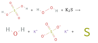  + + K2S ⟶ + + 