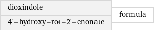 dioxindole 4'-hydroxy-rot-2'-enonate | formula