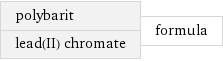 polybarit lead(II) chromate | formula