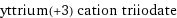 yttrium(+3) cation triiodate