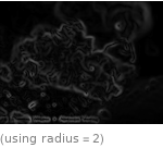  (using radius=2)