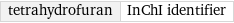 tetrahydrofuran | InChI identifier