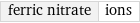 ferric nitrate | ions