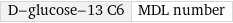 D-glucose-13 C6 | MDL number