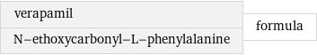 verapamil N-ethoxycarbonyl-L-phenylalanine | formula