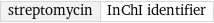 streptomycin | InChI identifier