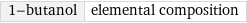 1-butanol | elemental composition