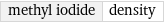 methyl iodide | density