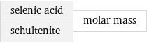 selenic acid schultenite | molar mass