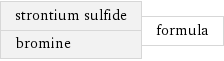 strontium sulfide bromine | formula